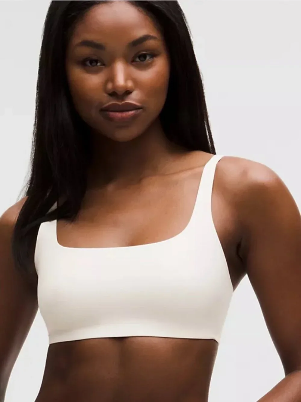 Lululemon Nulu Scoop-Neck Bralette Bone Sz 8